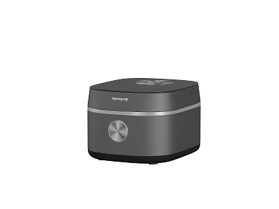 Joyoung Square Dark Gray Kitchen Electric Appliance With Round Control Knob 3d model