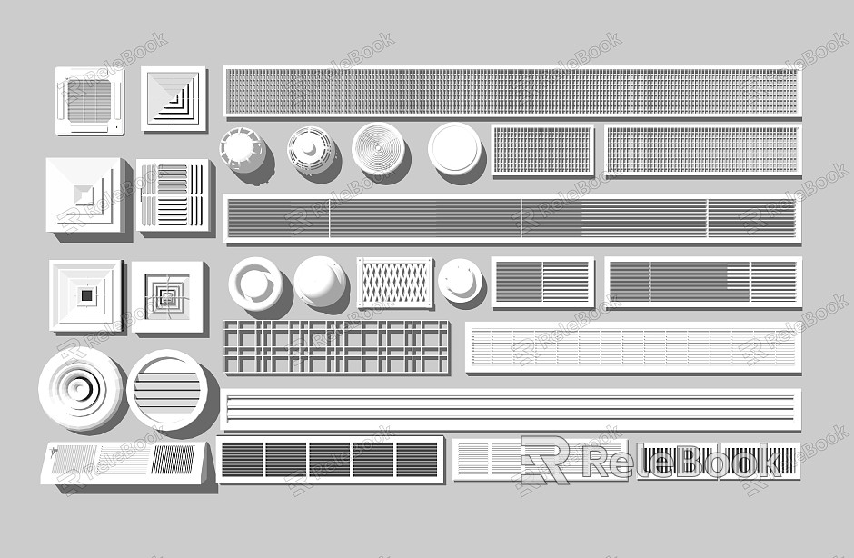 Modern air outlet air conditioner outlet air conditioner louver smoke sensor model