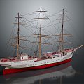 Sailing Cartoon Sailing Sailing Model Small Sailing 3d model