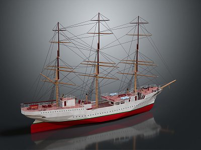 Sailing Cartoon Sailing Model Small Sailing 3d model