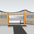 SU model of public toilet 3d model