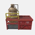 Industrial LOFT Chemical Gas Tank Chemical Storage Tank 3d model