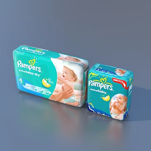 Diapers Supermarket Commodities Daily necessities 3d model