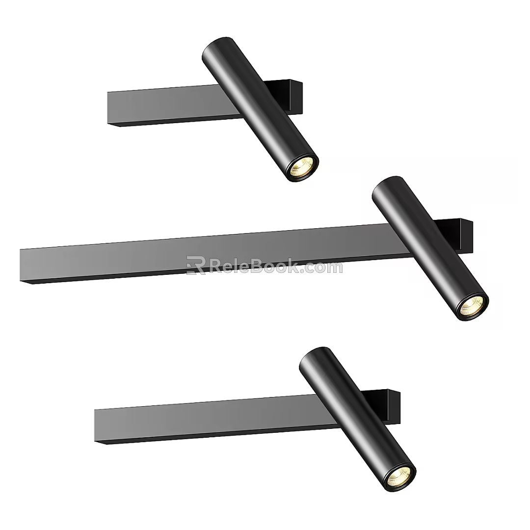 Minimalist Wall Lamp 3d model