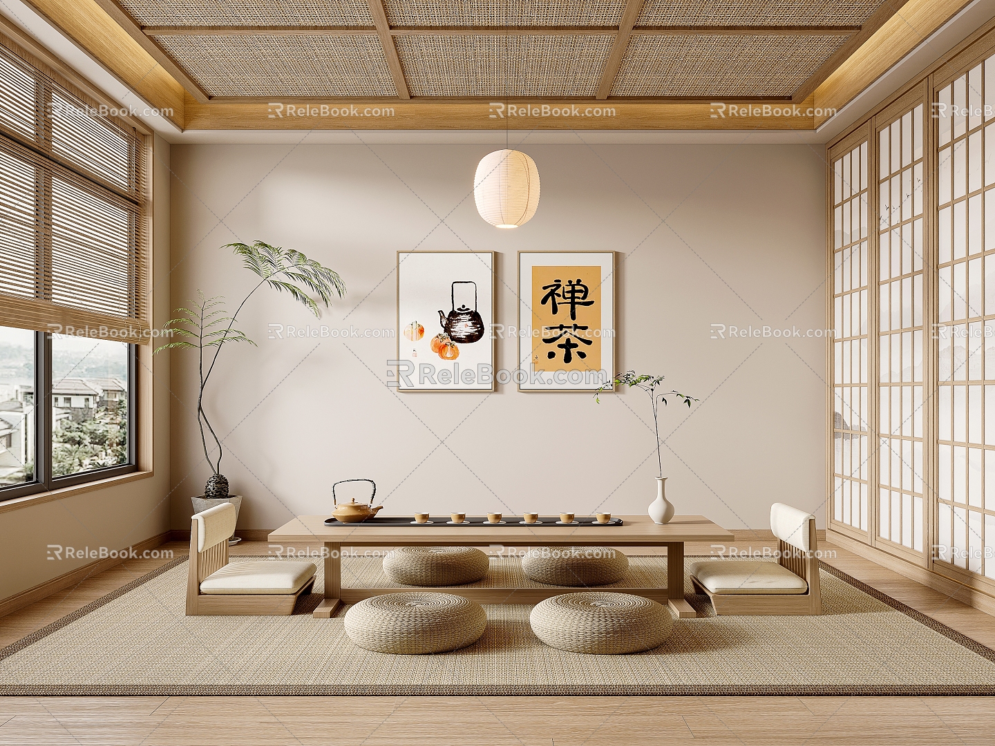 Japanese Tea Room 3d model