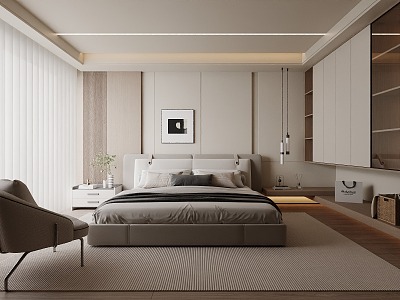 Modern Bedroom 3d model