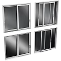Modern Sliding Doors In Different Styles With Glass Panels And Metal Frames