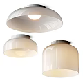 Modern Ceiling Lights With Smooth White Dome Design For Home Decor 3d model