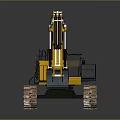 KOMATSU Yellow Heavy Duty Excavator With Mechanical Arm Large Bucket And Tracks