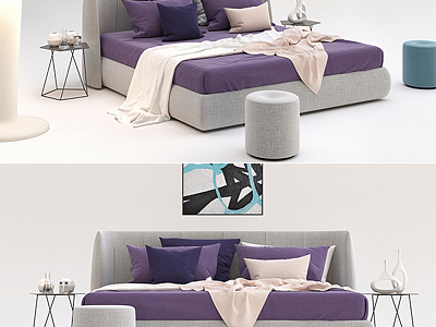 Modern Double Bed model