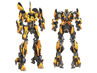 Bumblebee Autobots Gundam Robot Mecha Warrior Transformers 3d model