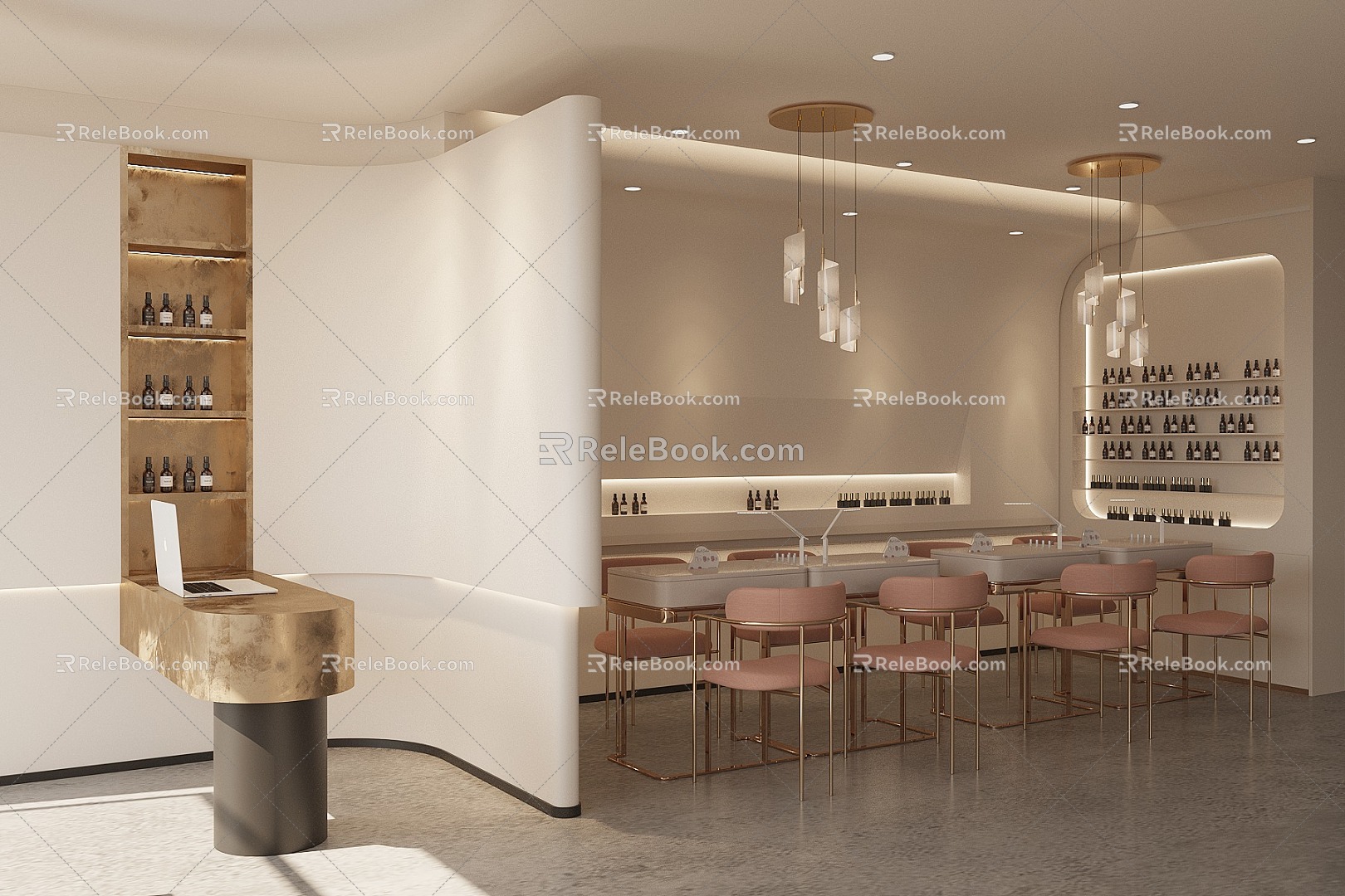 Modern Nail Shop 3d model