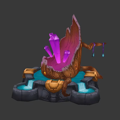 Game Scene Character Glow Diamond 3d model Game Scene Character Glow Diamond 3d model