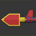 Colorful Model Vehicle With Red Yellow Wings Blue Cockpit And Gray Engine Details