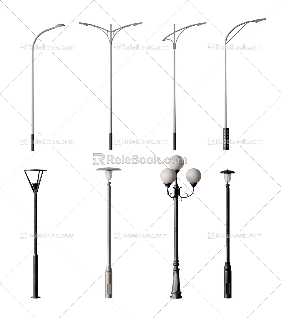 Street Light Single Arm Street Light Courtyard Street Light Landscape Street Light High Pole Street Light Garden Street Light 3d model