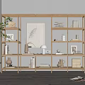 Nordic Bookshelf 3d model