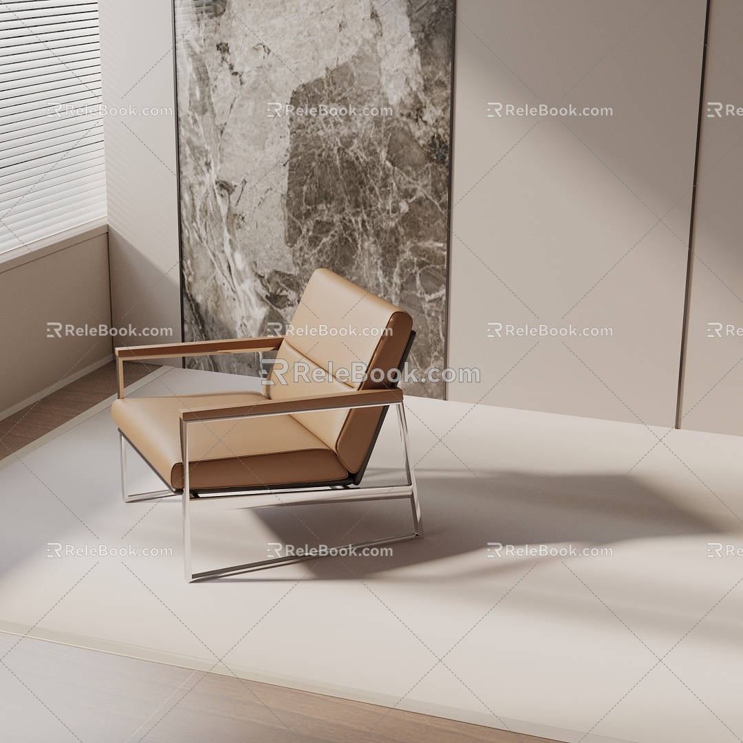 modern leisure chair 3d model