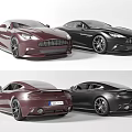 Black Sports Car With Sleek Design Modern Exterior And Large Alloy Wheels