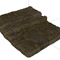 Mossy Stone And Wood Steps Creating Natural Outdoor Garden Path Design
