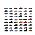 Assorted Colorful Shoes Collection Featuring Various Casual Sporty Styles In Different Colors