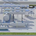 Industrial Equipment Facility Featuring Large Storage Tanks Piping Systems And Metal Platforms