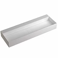 Modern White Rectangular Washbasin Design For Bathroom Interior With Clean Lines