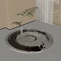 Round carpet 3d model
