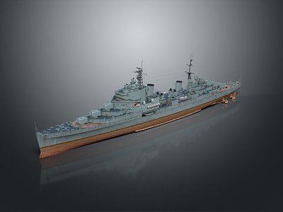 Modern Warship Ship Warship 3d model