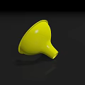 Yellow Plastic Funnel Practical Kitchen Tool For Cooking And Baking