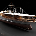 steamship passenger ship ferry cruise ship yacht 3d model