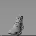 White High Top Sneakers With Lace Up Design Textured Sole And Clean Minimalist Style
