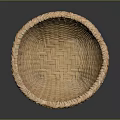 Handwoven Natural Wicker Basket Ideal For Household Storage And Decor