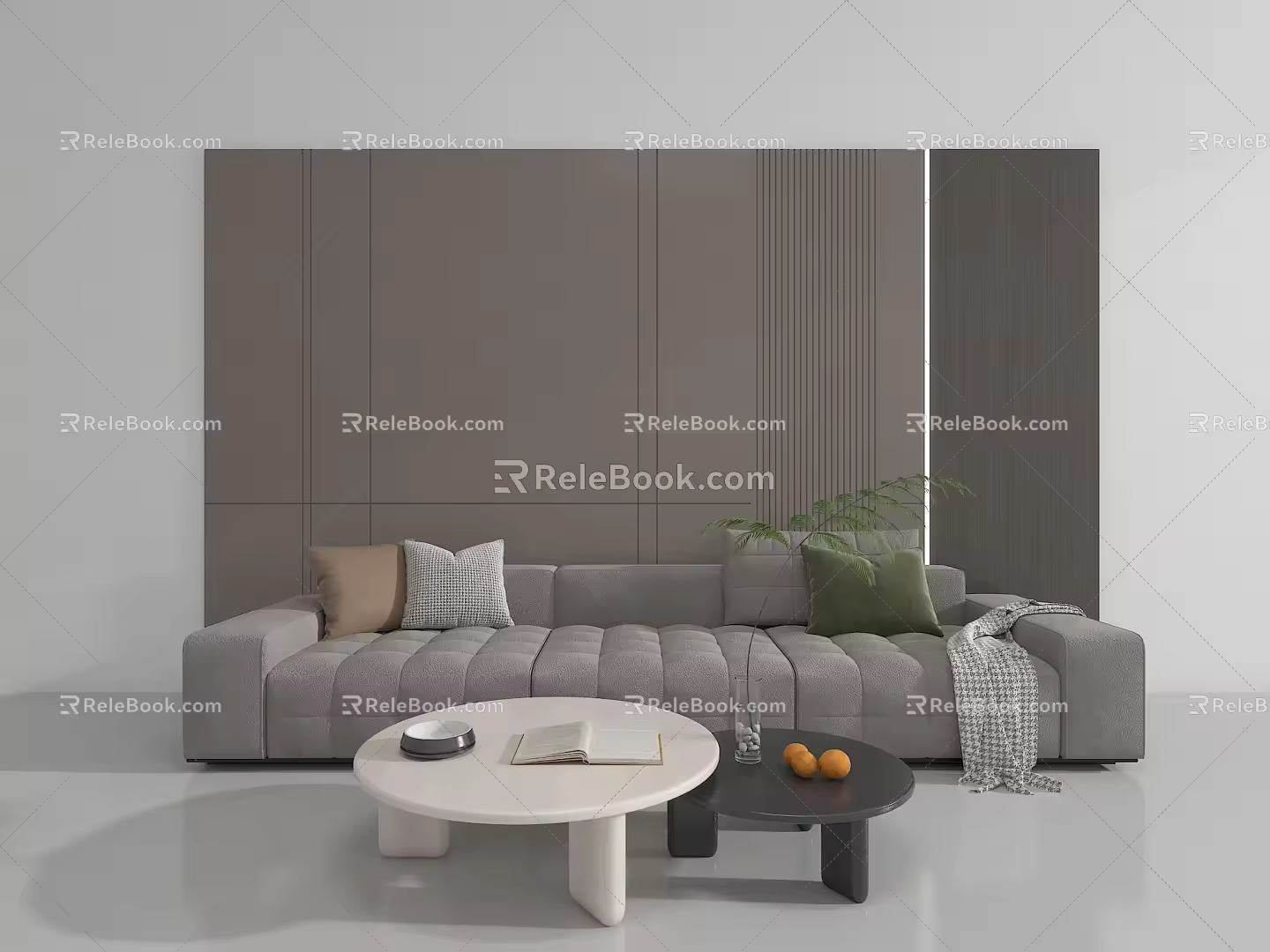 Modern Multiplayer Sofa Combination Sofa 3d model