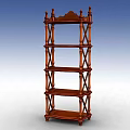 Technology Exhibition Hall Wooden Multi Tier Decorative Display Shelf for Tech Exhibits
