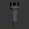 Shiny Metal Industrial Mechanical Component With Flange Connection And Bolted Design