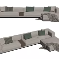 Modern Multiplayer Sofa 3d model