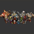 Modern Game Characters Cartoon Characters Anime Characters 3d model