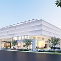Modern Library Building Dongtai City Library 3d model