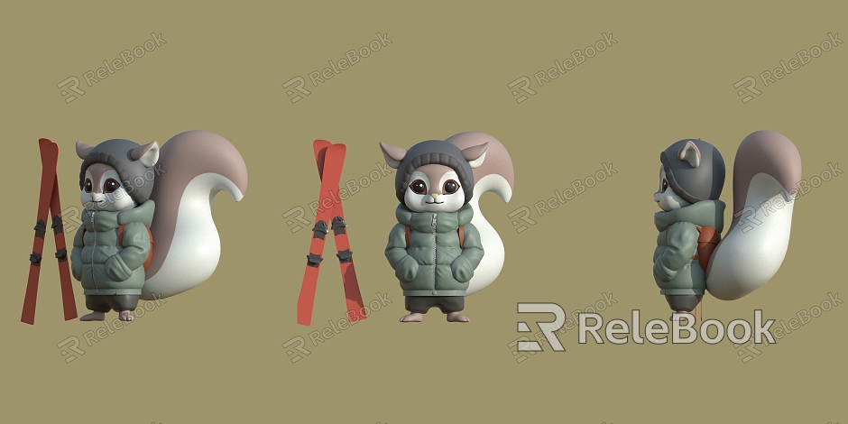 Cartoon IP Character Cartoon Squirrel model