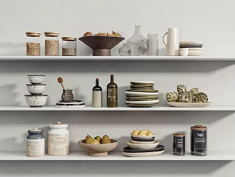 Modern Kitchen Supplies 3d model