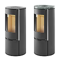 Two Black Modern Kitchen Appliances With Stylish Design And Clear View Panels
