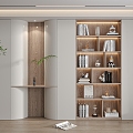 Modern bookcase 3d model