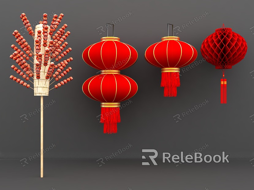 Lantern candied haws pendant New Year snack lantern red lantern lantern festival lantern model