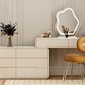 cream wind dresser 3d model