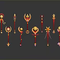 Scepter Ancient Scepter Cane Ancient Scepter Magic Scepter Metal Scepter Classical Scepter Magic Scepter 3d model