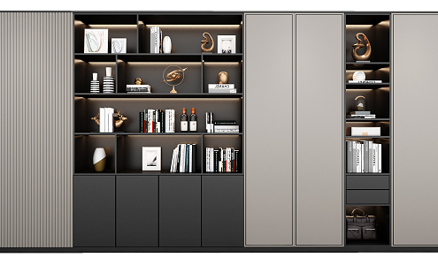 Modern Decorative Cabinet 3d model