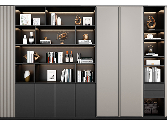 Modern Decorative Cabinet 3d model