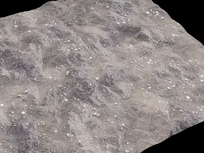 Rough Textured Gray Ground Surface With White Spots And Natural Particles 3d model