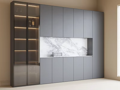 Wine Cabinet Sideboard 3d model