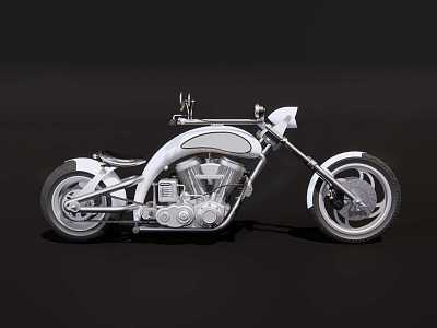 Motorcycle Harley Motorcycle 3d model